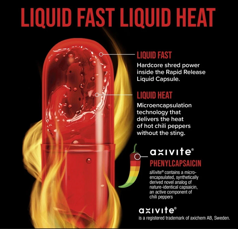 Hydroxycut Hardcore Liquid Heat - 60 Cápsulas - CADUCIDAD 3/2027 - ¡ENVÍO RÁPIDO! Foto 3 de 3