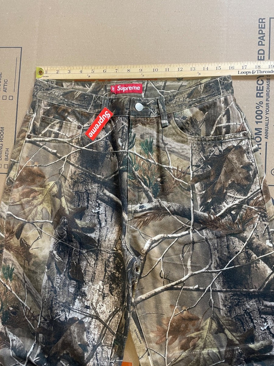 SUPREME REALTREE BAGGY JEANS | eBay
