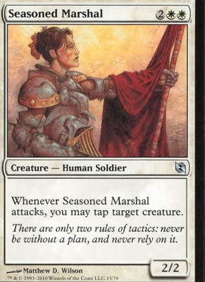 Duel Decks: Elspeth vs. Tezzeret #15 Seasoned Marshal