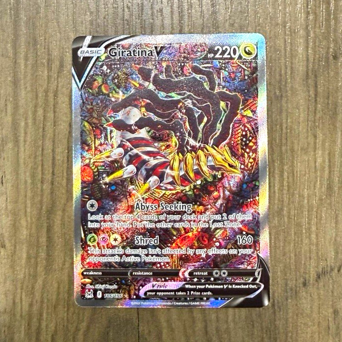 The Pokémon Company Giratina V 186/196 Lost Origin Full Art Holo Ultra Rare