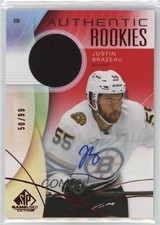 2024-25 SP Game Used Authentic Rookies Red Jersey 50/99 Justin Brazeau Auto 1s7i