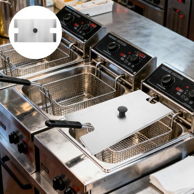 Electric Fryer Accessories Stainless Steel Cover Splatter Guard Lid Countertop