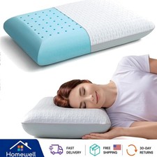 Ergonomic Memory Foam Bed Pillow - Pain Relief for Back, Stomach Side Sleepers