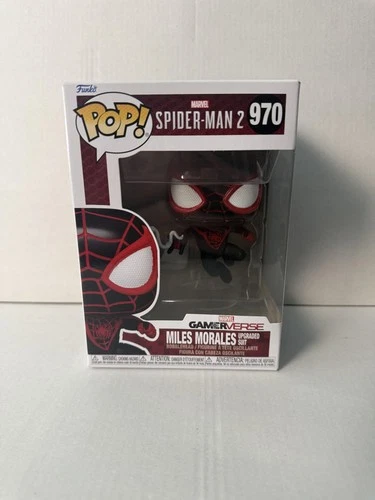 Funko Pop Marvel Spider-Man 2 Miles Morales 970 Black Vinyl Bobblehead Figure