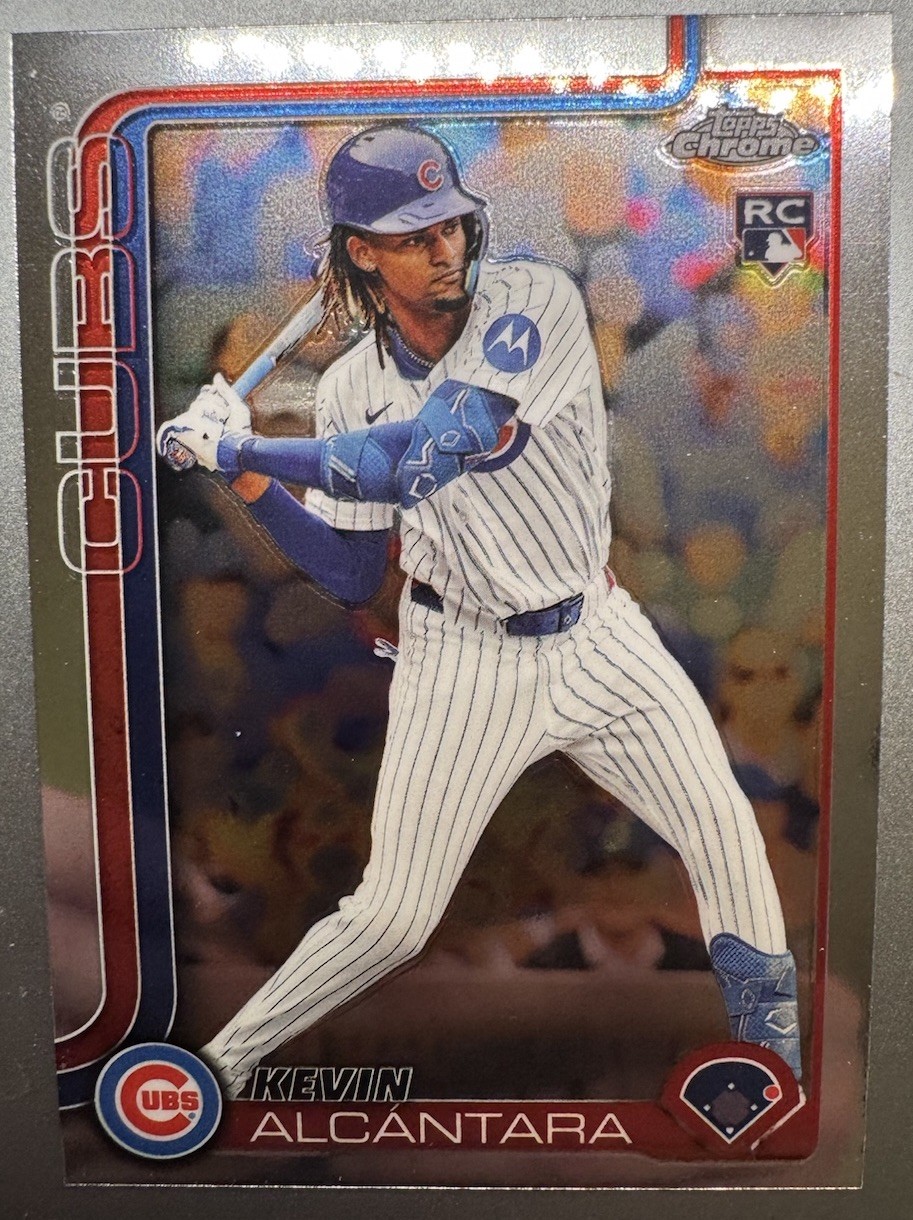 2025 Topps Chrome Kevin Alcantara #173 Rookie Chicago Cubs RC