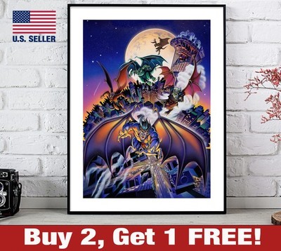 Disneys Gargoyles Poster 18'' x 24'' Print Retro 90s Cartoon Wall Art 2