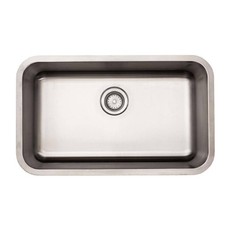 Glacier Bay 30" Undermount Single Bowl Kitchen Sink 18-Gauge Stainless Steel