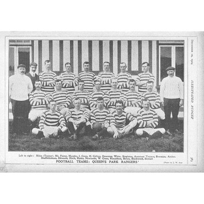 FUSSBALL Queens Park Rangers FC Teamgruppe - Antikdruck 1904