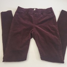 Eileen Fisher Size 2XS Dark Purple Corduroy Pull On Pants