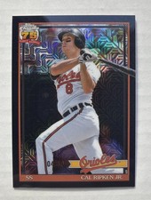 2026 Topps Series 1 Cal Ripken JR #91C-63 Chrome Mojo Refractor Black 4/10 SSP 