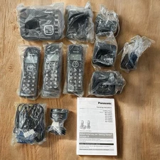 Panasonic KX-TG3833 (M) 3-Handset Black Cordless Phone System w/Answering System