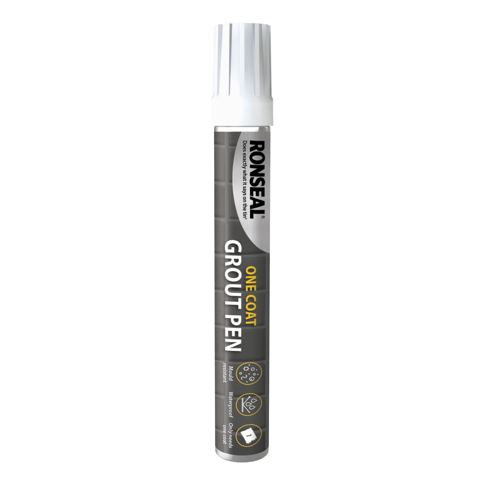 Ronseal One Coat Grout Pen Brilliant White - 15ml