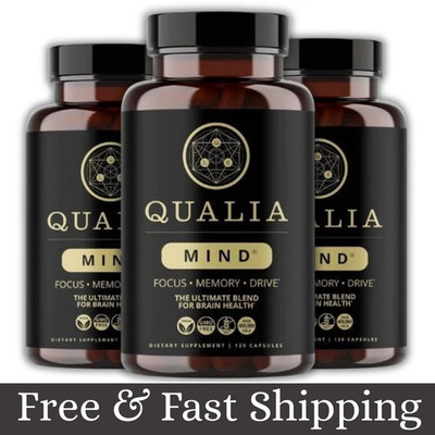 3 Pack Qualia Mind Brain 2.0 Supplement Nootropics - 120 Capsules US