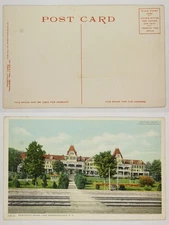 New Hotel Weirs Lake Winnipesaukee NH 1908 Phostint Postcard Bldgs Grounds