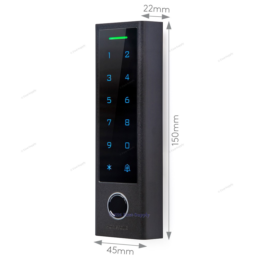 U Control Keypad HOMSECUR Weatherproof IP66 APP WIFI Fingerprint PIN Access Control ...