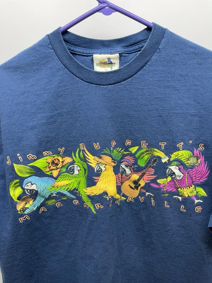 Camiseta De Colección Jimmy Buffett Margaritaville Cabeza de Loro XL ¡ENVÍO RÁPIDO! Foto 2 de 4