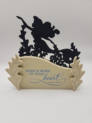 Disney Little Mermaid Ariel Hallmark  Keep A Wish In Your Heart  Shelf Decor 