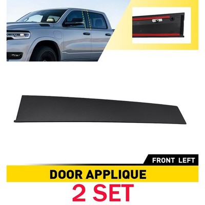 Front Door B-Pillar Applique Molding 2PCS For 2019 2020-2026 Ram 1500 68292929AC