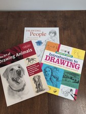 Drawing Instruction Book Lot Beginner Art Learn Animals People Guide