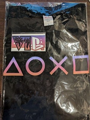 TGS2026 GTA6 Grand Theft Auto VI T-Shirt Black Size L w/ Sticker