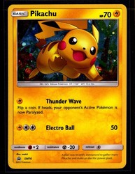 Pikachu SM76 Holo Black Star Promo Sun & Moon