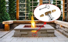 1/2 Inch Fire Pits Straight Quarter Turn Shut Off Valve Part for NG LP Gas Fire