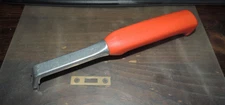 Sandvik 1” EDGE Scraper, Orange Handle, TRIANGLE BLADE, Sweden, 9-1/2" LONG