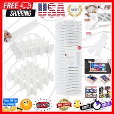 40Pcs Drawer Dividers, Adjustable Drawer Organizer for Socks, Underwear, Make...