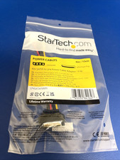 NEW StarTech 6in SATA to LP4 Power Cable Adapter - F/M LP4SATAFM6IN 