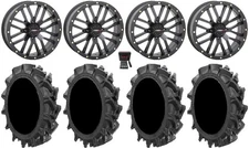 System 3 ST-3 20" Wheels Black 35" MotoHavok Tires Renegade Outlander
