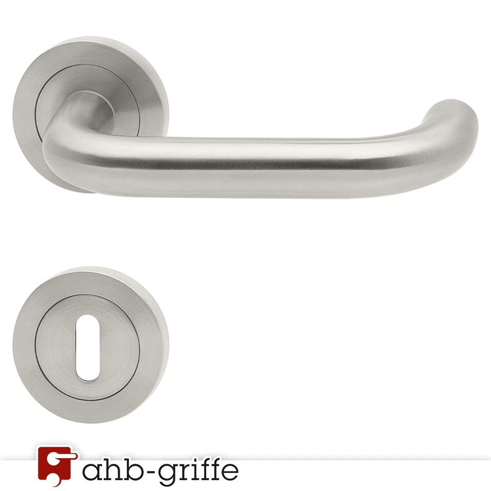 Karcher Türgriff Kreta ER27 Edelstahl matt Türdrücker Türklinke BB PZ WC OS