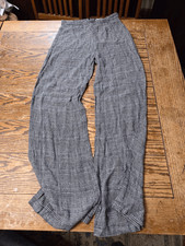 Reformation Cooper pants cute high waisted wide heather plaid Sz 6P