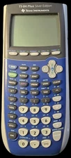 Texas Instruments TI-84 Plus Graphing Calculator - Grey Blue W/ Cover