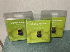 3 - USB Bluetooth 5.3 Adapter, Plug & Play Nano Dongle for PC & Controllers EDUP