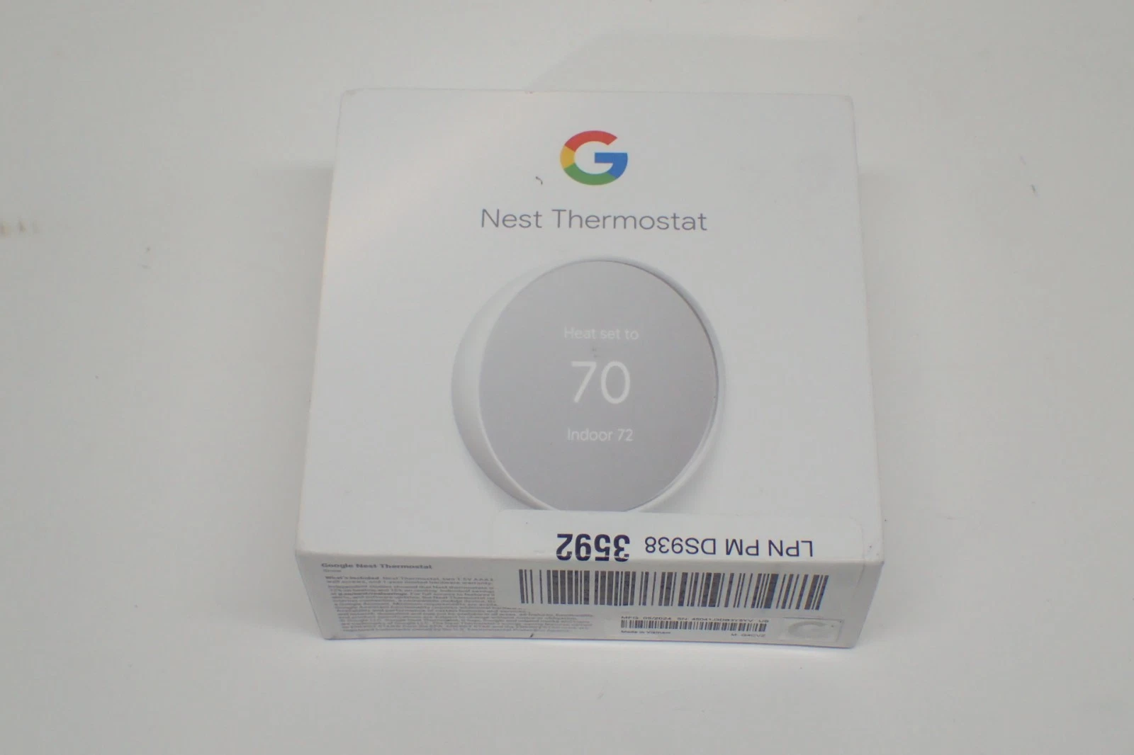 Google Nest Smart Thermostat for Home - Programmable Wifi Thermostat -Snow
Opens in a new window or 