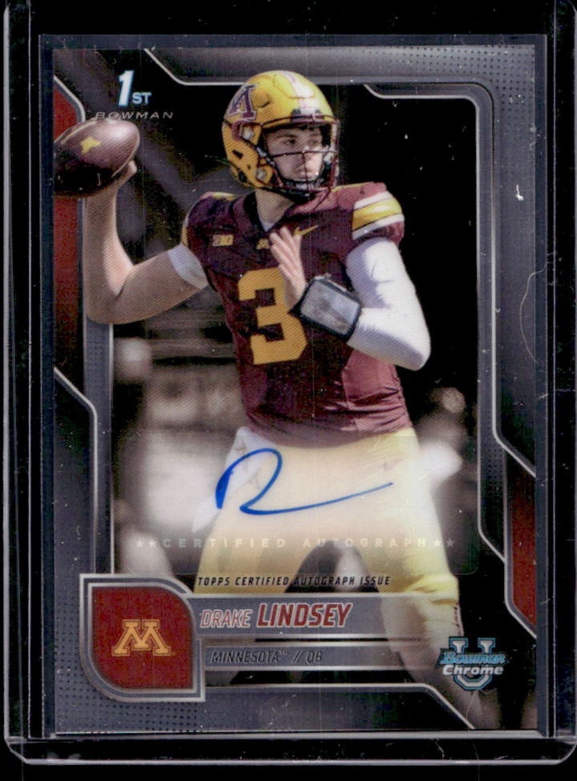 2025 Bowman Chrome U Drake Lindsey Auto 1st #BCA-DLI