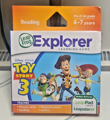 LeapFrog Leapster Explorer Disney Toy Story 3 Lernspiel Brandneu