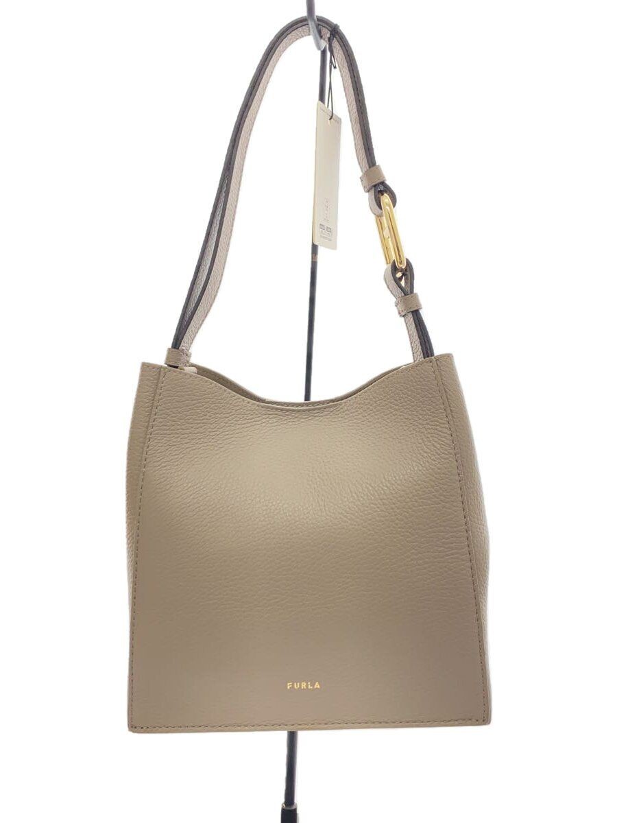 FURLA Handbag Beige Used