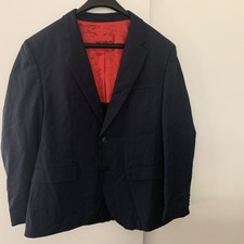 Hugo Boss Blazer 38S Blue Navy Wool Blend Suit Jacket Red Label Dg