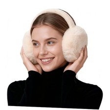 Ear Muffs for Winter Women, Earmuffs for Women Winter Ear Muffs Foldable Khaki