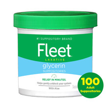 Fleet Laxatives, Laxative Glycerin Suppositories for Adult Constipation Relief