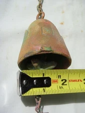Arcosanti Paolo Soleri 9" Bronze Wind Bell - 2" Bell Simple Conehead Motif NICE!