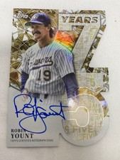 2026 Topps Series 1 - 75 Years of Topps Die-Cut Autographs Robin Yount #75YA-...