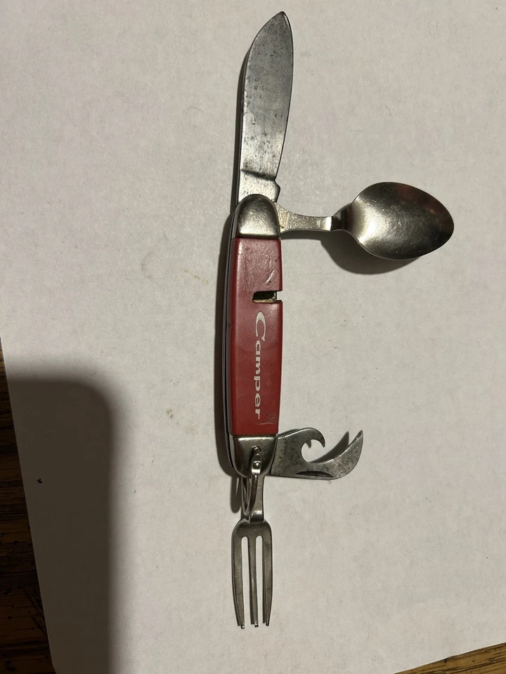 Vintage Imperial Ireland Camper Knife Hobo Fork Spoon Carried But Never Sharpen - Image 2 of 4