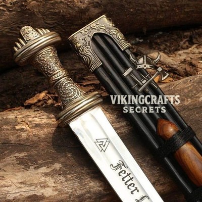 Handmade Damascus Steel Sword Full Tang with Sheath   Collectible Gift Item