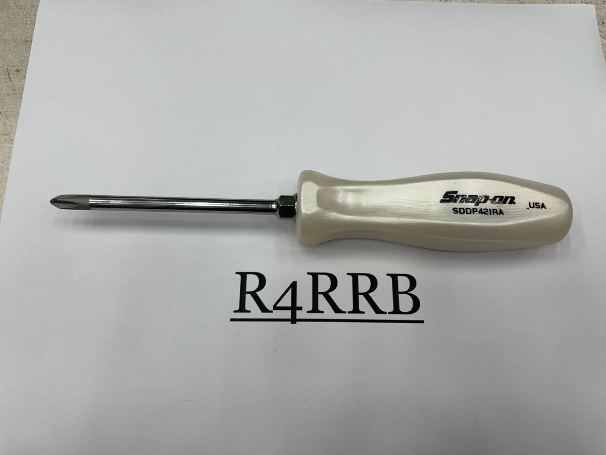 Snap-on Tools NEW PEARL WHITE Hard Handle #2 Phillips Screwdriver