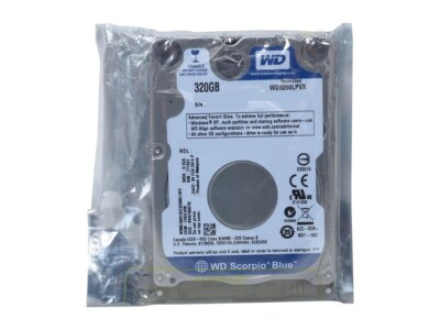 Hard Disk Portatile 320gb Disco Rigido Western Digital WD3200LPVX 320 GB SATA III Per Portatili - 5400 RPM, 2,5 Pollici, Nuovo Disco Rigido 320gb Laptop
