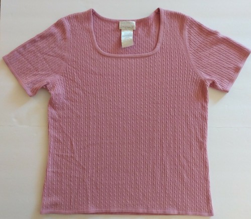 Designers Originals Luxelon Acrylic Pink Sweater Combo Two Piece (Sweater Like) - Picture 3 of 12
