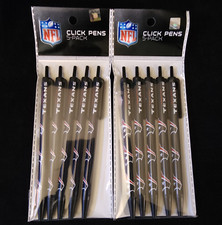 New Football Team Houston Texans NFL Licensed Lot 10 Pack Black Ink Click Pens