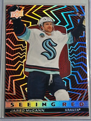 2023-24 Upper Deck Seeing Red Silver Spectrum #SR-90 Jared McCann - Seattle